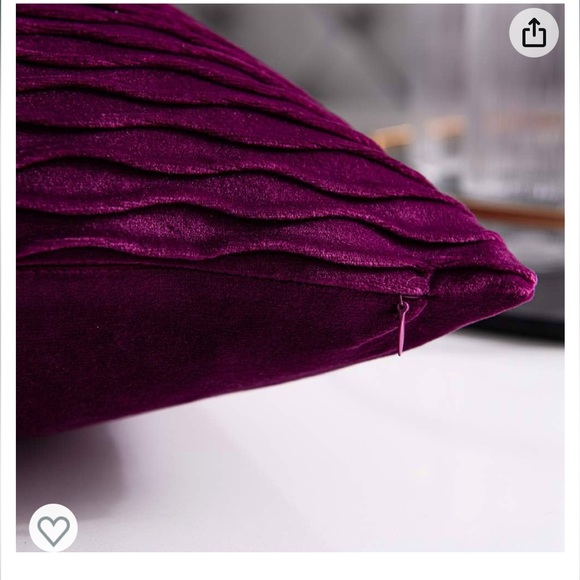 Velvet Throw Pillow Covers - set of 2 - Picture 2 of 7